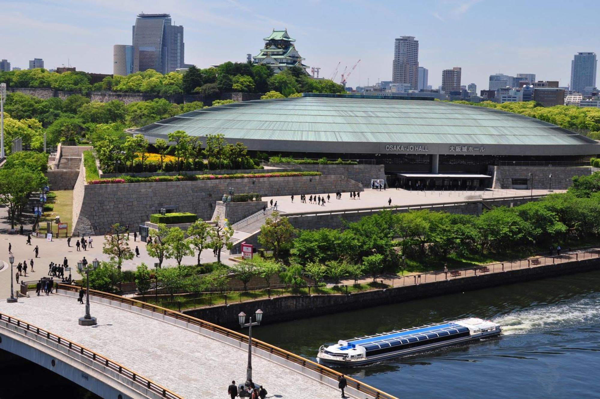 Hotel New Otani Oszaka Kültér fotó Sumo Hall